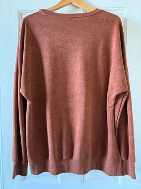 Burnt Orange Pullover Sweatshirt